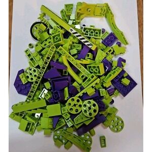 Legos LEGO Bulk lot 200+ Purple And‎ Green Pieces Bricks Blocks Slopes Plates